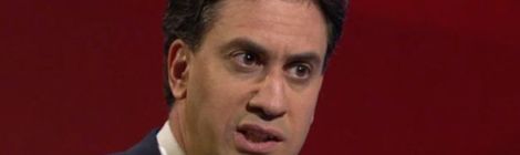 Miliband was interviewed by Jeremy Paxman. (Photo credit: Channel 4)